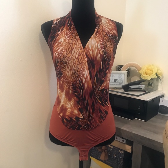 bebe Tops - 3/$30 SALE Bebe V neck plunge bodysuit EUC